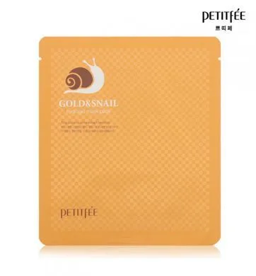 Гідрогелева маска для обличчя ЗОЛОТО/МУЦИН РАВЛИКА - PETITFEE Gold&Snail Transparent Gel Mask Pack, 1 шт