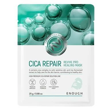 Тканинна маска відновлююча з центелою - ENOUGH Cica Repair Revive Pro Healing Mask, 1 шт