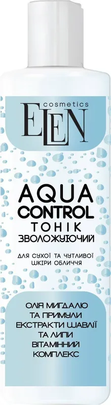 Тонік для обличчя Elen Cosmetics Aqua Control зволожуючий 200 мл