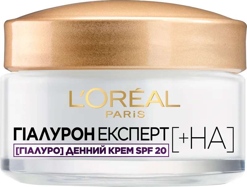Крем для обличчя L'Oreal Paris Гіалурон експерт відновлювальний зволожувальний денний догляд SPF 20, 50 мл