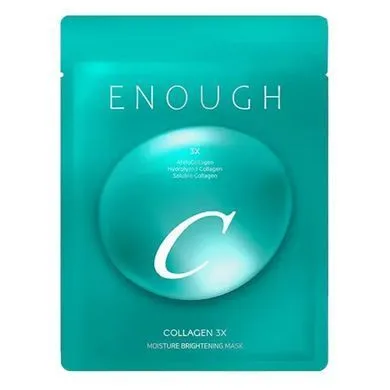 Тканинна маска з колагеном для сяйва шкіри - Enough Collagen 3X Moisture Brightening Sheet Mask, 1 шт