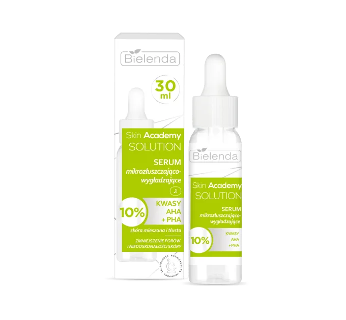 Мікровідлущувальна та розгладжувальна сироватка - SKIN ACADEMY SOLUTION (пошкоджена упаковка)