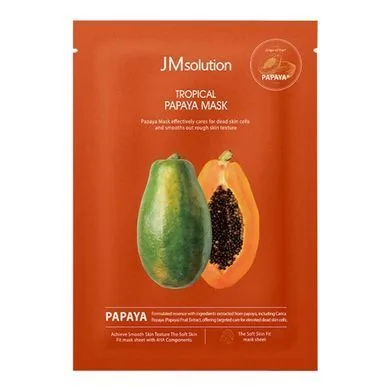 Тканинна маска з екстрактом папайї - JMSOLUTION Tropical Papaya Mask, 1 шт