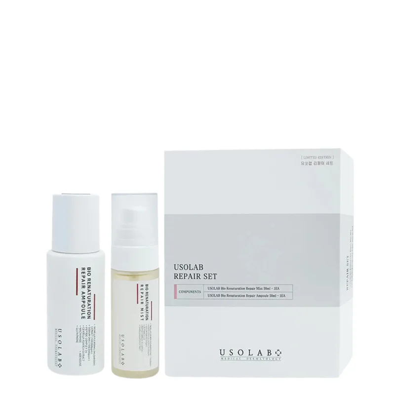 Usolab Repair Set — Набір для відновлення та оновлення пошкодженої та зрілої шкіри з полінуклеотидами та пептидами
