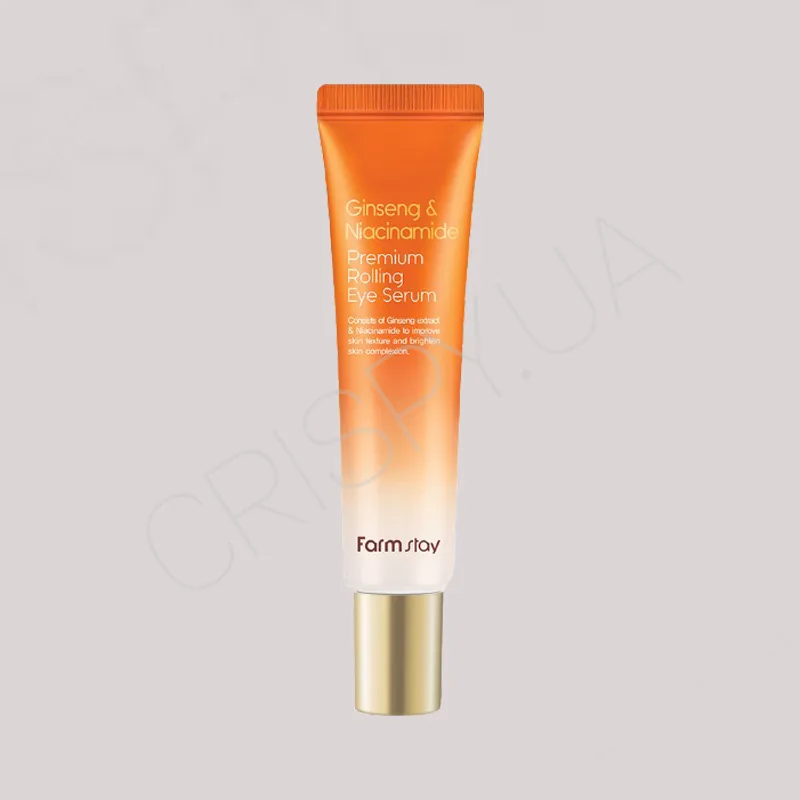 Сироватка-ролер для повік з женьшенем і ніацинамідом Farmstay Ginseng & Niacinamide Rolling Eye Serum - 25 мл
