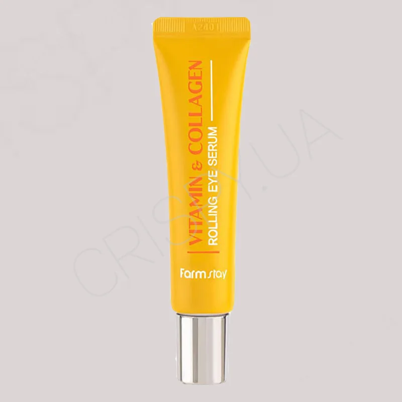 Сироватка-ролер для повік з вітамінами та колагеном FARMSTAY VITAMIN & COLLAGEN ROLLING EYE SERUM - 25 мл
