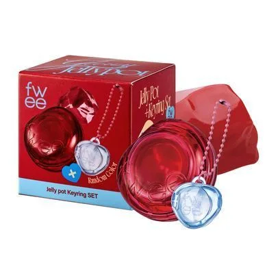 FWEE Keyring Lip&Cheek Glowy Jelly Pot – желе для губ і щік з брелком JC01 Honey Peach