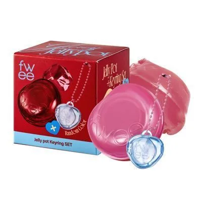 FWEE Keyring Lip&Cheek Glowy Jelly Pot – желе для губ і щік з брелком JP01 Sugar Coat