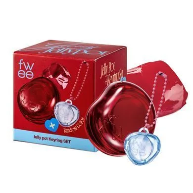 FWEE Keyring Lip&Cheek Glowy Jelly Pot – желе для губ і щік з брелком JR01 Squeezed