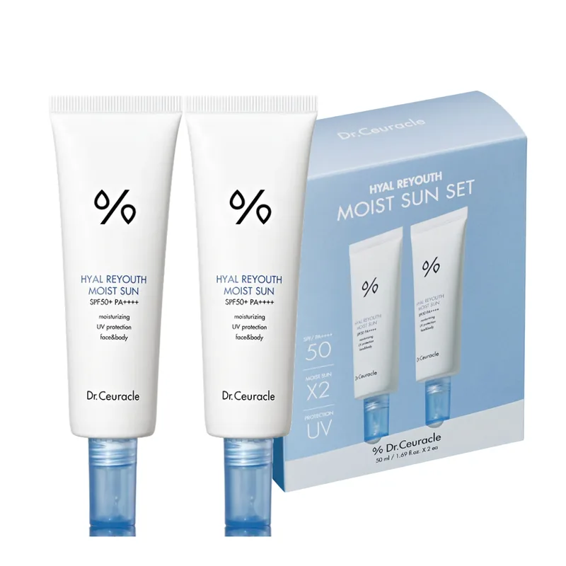 Dr.Ceuracle Hyal Reyouth Moist Sun Duo Set — Набір з 2 зволожуючий сонцезахисних кремів