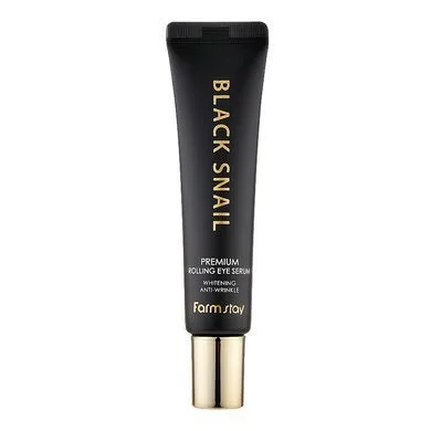 Сироватка-ролер для шкіри навколо очей - FarmStay Black Snail Premium Rolling Eye Serum, 25 мл
