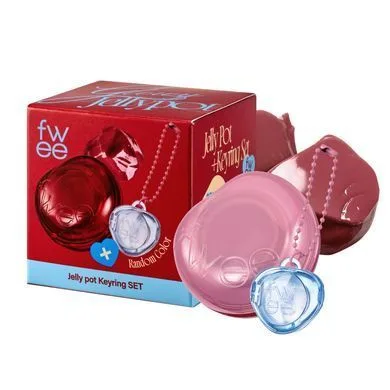 FWEE Keyring Lip&Cheek Glowy Jelly Pot – желе для губ і щік з брелком JS01 Rosyglaze