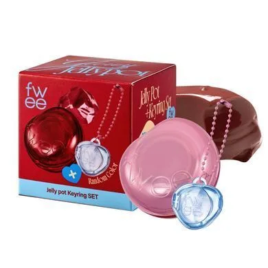 FWEE Keyring Lip&Cheek Glowy Jelly Pot – желе для губ і щік з брелком JS02 Caramelized
