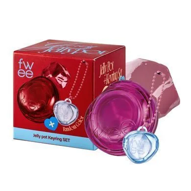 FWEE Keyring Lip&Cheek Glowy Jelly Pot – желе для губ і щік з брелком JM03 Cream Tea