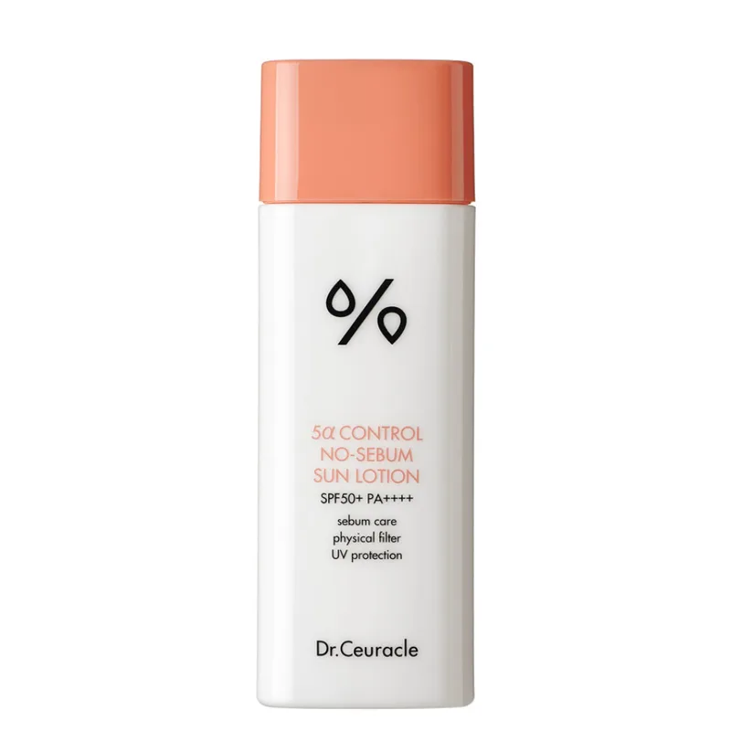 Dr.Ceuracle 5α Control No Sebum Sun Lotion 50 мл — Себорегулюючий сонцезахисний лосьон для проблемної шкіри