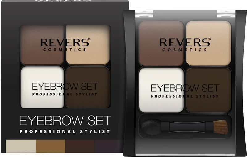 Тіні для брів Revers Eyebrow Set Professional Stylist 01, 4.5 г