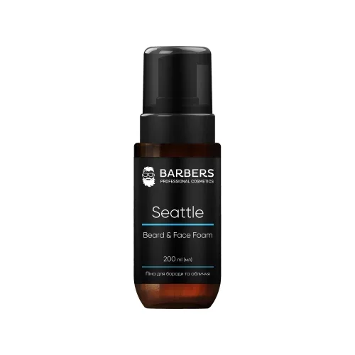 Піна для бороди та обличчя 2 в 1 200 мл Barbers seattle beard and face foam
