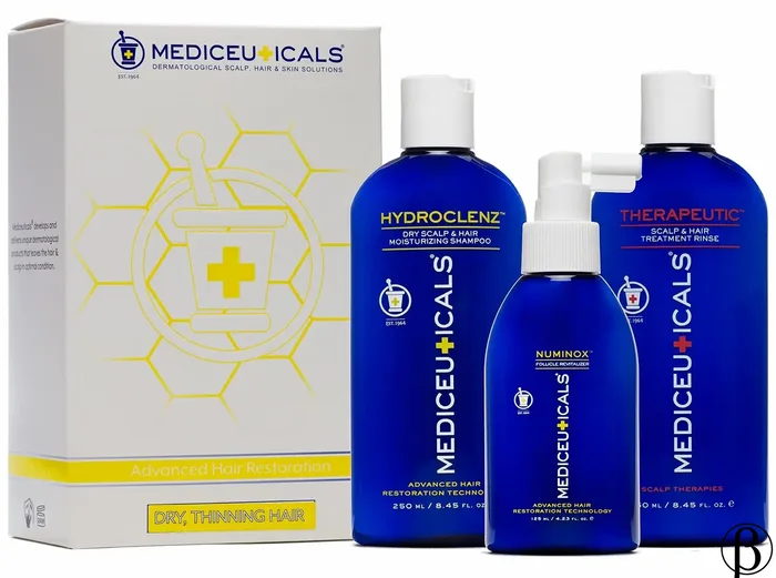 Hair Restoration Kit for Men Dry (Hydroclenz, Numinox, Therapeutic) | набір для стимулювання росту волосся (нормальне волосся) MEDICEUTICALS