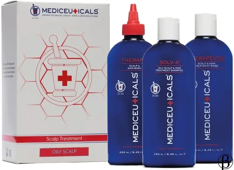 Scalp Treatment Kit Oily Scalp (Solv-X, Therapeutic, TheraRX) | набір для жирної шкіри голови MEDICEUTICALS