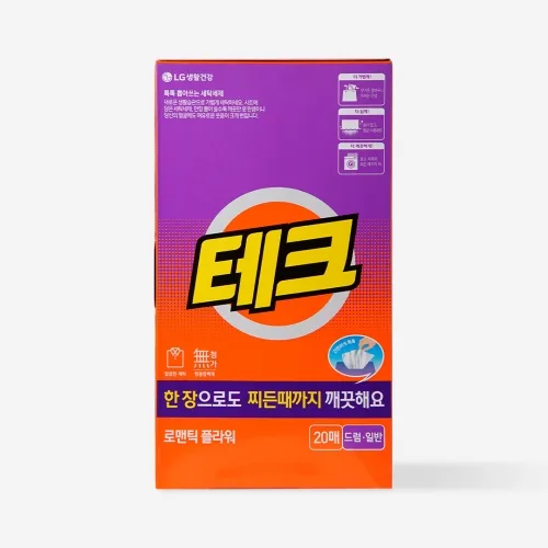 Листовий порошок із квітковим ароматом LG Household & Health Care tech laundry sheet romantic flower