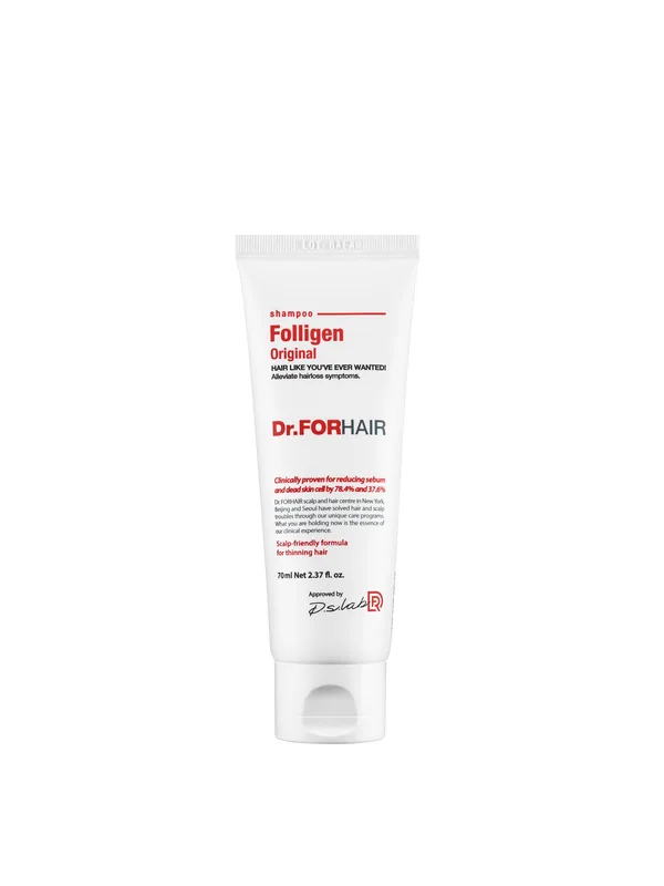 Dr.FORHAIR Folligen Shampoo 70 мл — Зміцнюючий шампунь проти випадіння волосся (міні)