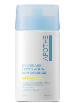 Зволожуюча сонцезахисна есенція з церамідами - APOTHE UV Cera 6X Lacto Aqua Sun Essence SPF50+ PA++++, 50 мл