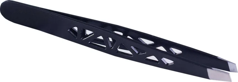 Пінцет для брів LORENA Professional скошений з фігурною ручкою PN 40663, 1 шт.