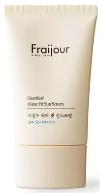 Відостійкий сонцезахисний крем для обличчя - Fraijour Heartleaf Water Fit Sun Screen SPF 50+ PA++++, 50 мл