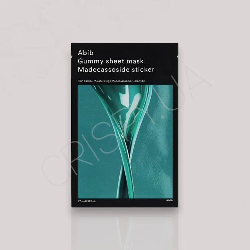 Abib Gummy Sheet Mask Madecassoside Sticker – тканинна маска для обличчя з центеллою 1 шт.