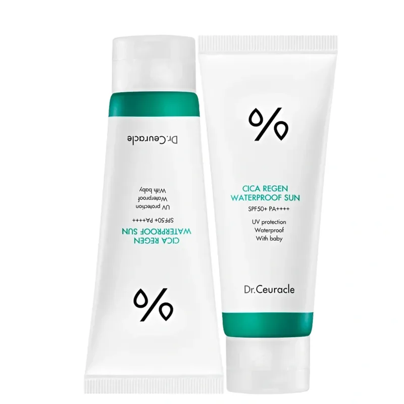 Dr.Ceuracle Cica Regen Waterproof Sun SPF50+ PA++++ 100 мл — Водостійкий сонцезахисний крем з центеллою