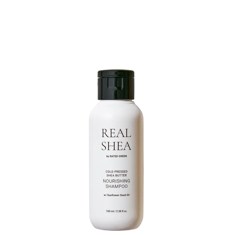 Rated Green Real Shea Nourishing Shampoo 100 мл — Живильний шампунь з олією ши для сухого, пошкодженого і фарбованого волосся (міні)