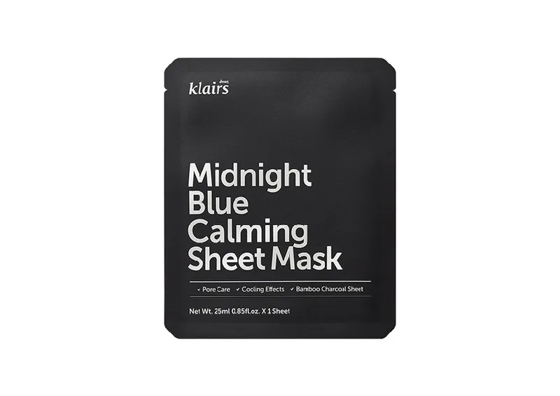 Тканинна заспокійлива маска DEAR, KLAIRS Midnight Blue Calming Sheet Mask