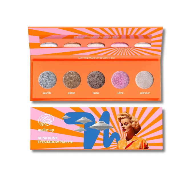 Палітра глітерів для макіяжу очей - 01 Sparkles - FACEBOOM MAKE-UP