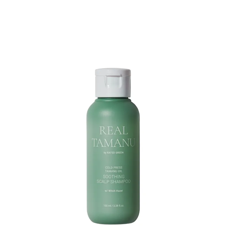 Rated Green Real Tamanu Cold Pressed Tamanu Oil Soothing Scalp Shampoo 100 мл — Заспокійливий шампунь з олією таману (міні)