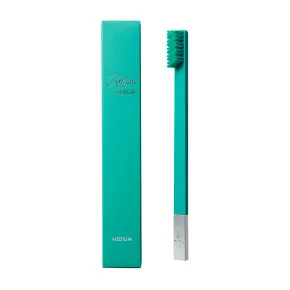 SLIM Turquoise Blue/Silver Зубна щітка середньої жорсткості