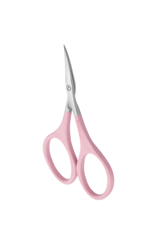Ножиці для кутикули рожеві STALEKS Beauty&Care 11type1 20мм