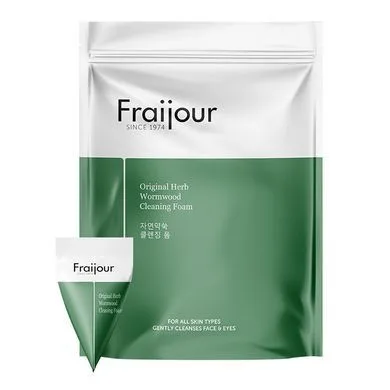 Пінка для вмивання для чутливої шкіри з екстрактом полину - Fraijour Original Herb Wormwood Cleansing Foam, 20x5 мл