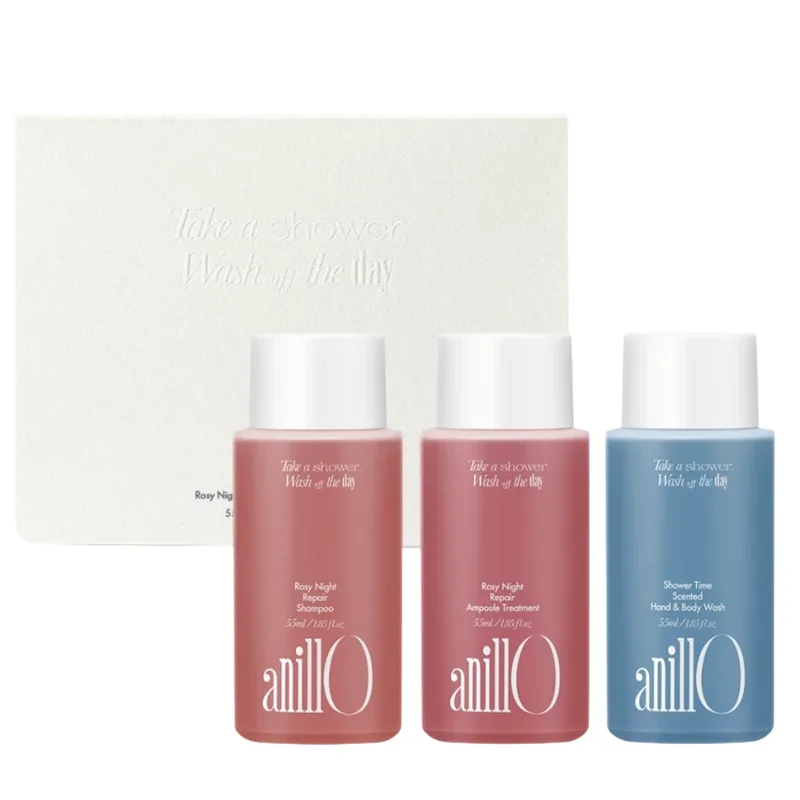 ANILLO Rosy Night & Shower Time Travel Kit — Набір для волосся і тіла