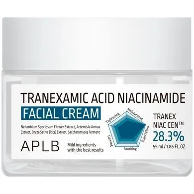 APLB Tranexamic Acid Niacinamide Facial Cream – освітлювальний крем з транексамовою кислотою та ніацинамідом 55 мл