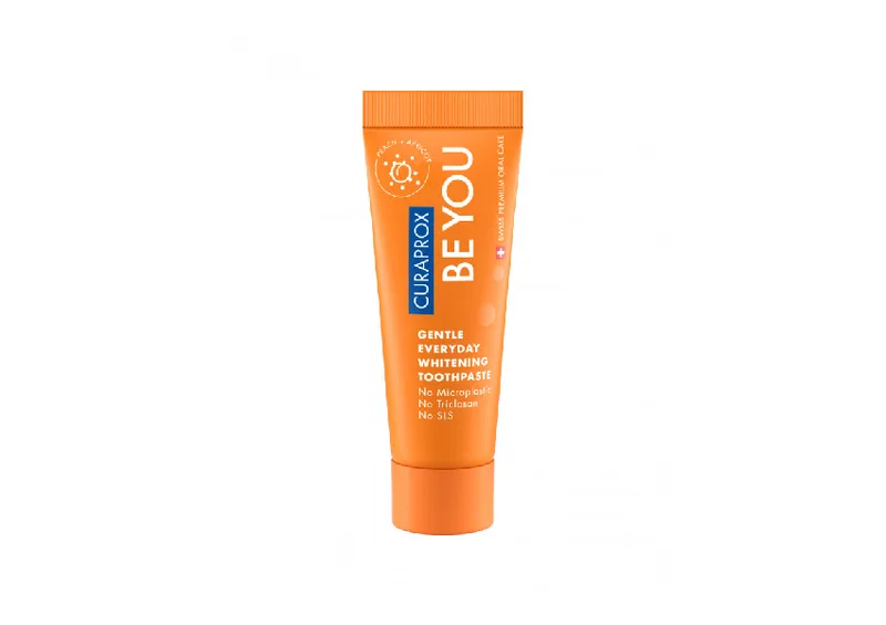Зубна паста з відбілюючим ефектом CURAPROX Be You Peach Apricot