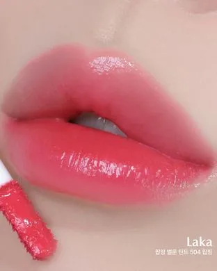 LAKA Popping Balloon Tint – сяючий тінт для об'єму губ 504 Popping