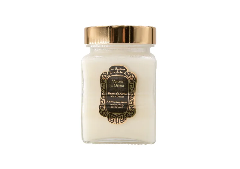 Баттер для тіла з ароматом амбри, ванілі та пачулі LA SULTANE DE SABA Shea Butter Ayurvedique 300 мл (260 г)
