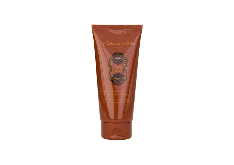 Скраб для тіла з ароматом амбри, ванілі та пачулі LA SULTANE DE SABA Silk Protein Scrub Ayurvedique 200 мл