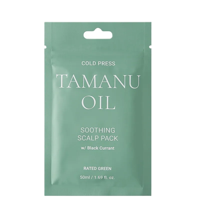 Rated Green Cold Press Tamanu Oil Soothing Scalp Pack 50 мл — Заспокійлива маска для чутливої шкіри голови та всіх типів волосся (міні)