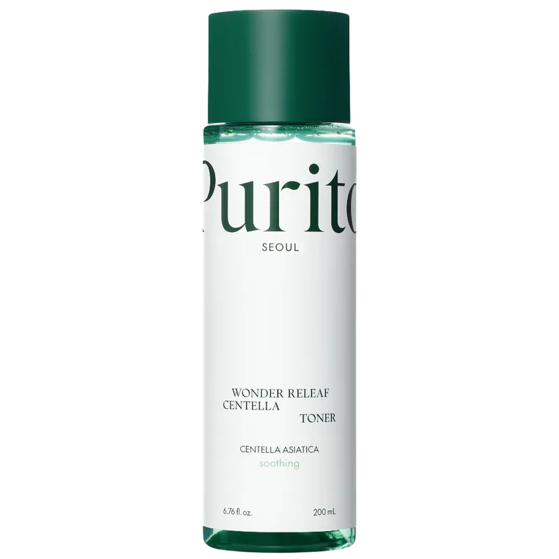 Purito Seoul Wonder Releaf Centella Toner 200 мл — Безспиртовий заспокійливий тонер з азіатською центеллою