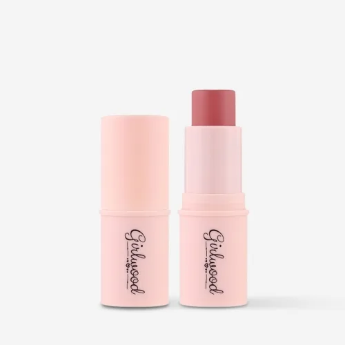 Кремові рум яна-стік для обличчя Солодкий персик Girlwood cream blush stick for the face Sweet peach