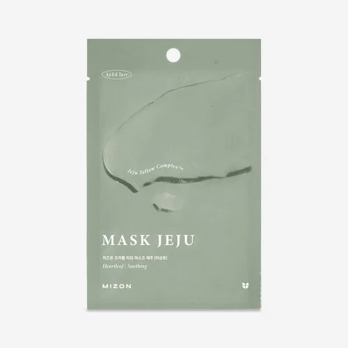 Тканинна маска для обличчя Хауттюйнія серцеподібна Mizon joyful time mask jeju heartleaf
