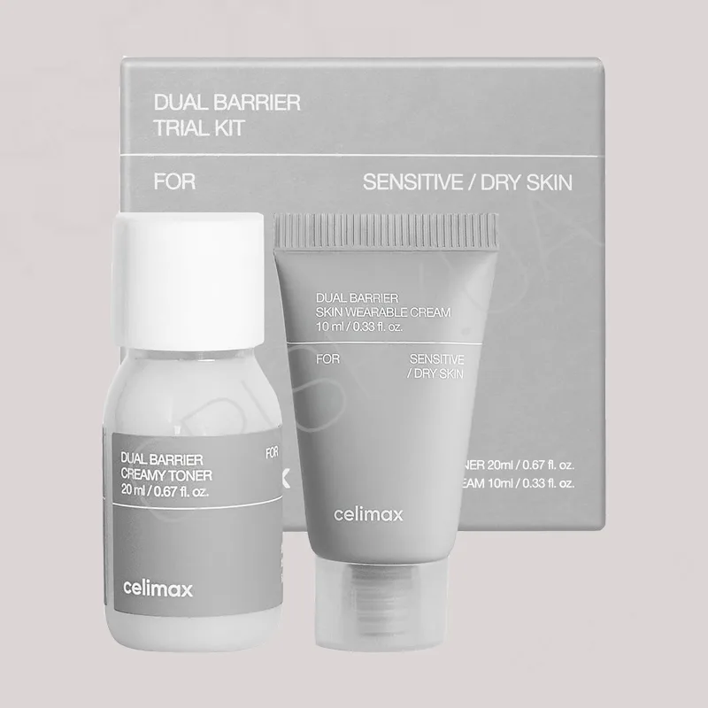 Пробний набір мініатюр для чутливої та сухої шкіри Celimax Dual Barrier Trial Kit Travel Size