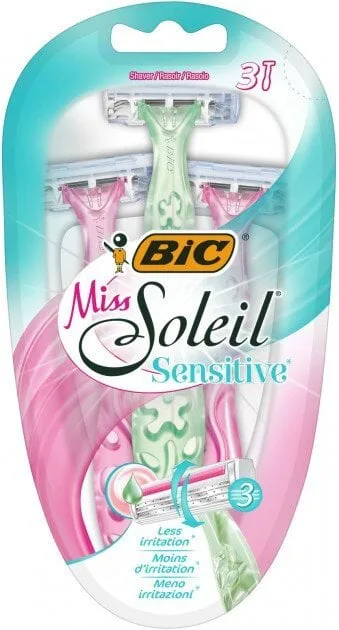 Набір бритв без змінних картриджів BIC Miss Soleil Sensitive 3 лези, 3 шт