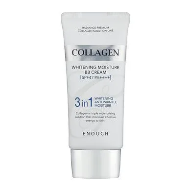 BB-крем для обличчя освітлюючий з колагеном - ENOUGH Collagen Whitening Moisture BB Cream, 50 г
